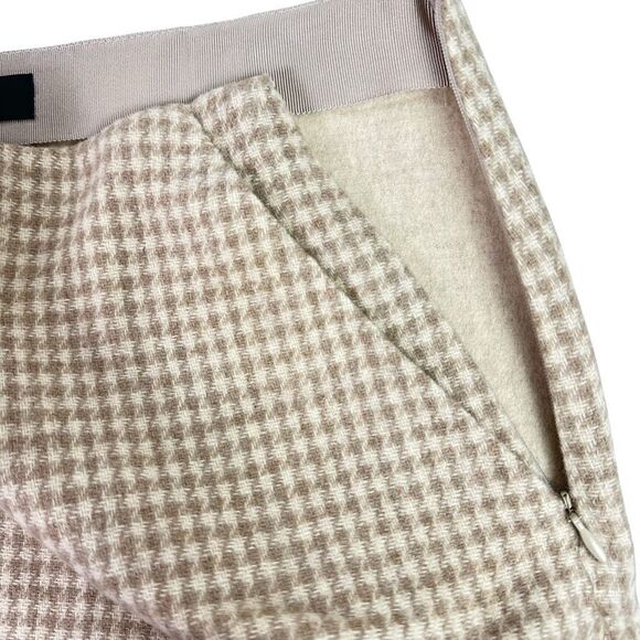 Theory Women’s size 8 Mini Pencil Skirt in Wool-Cashmere L101303R Beige Multi - Picture 5 of 9